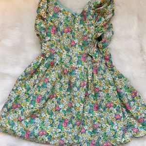 GAP Floral Kids Dress with Ruffles